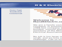 Tablet Screenshot of mandkelectric.com